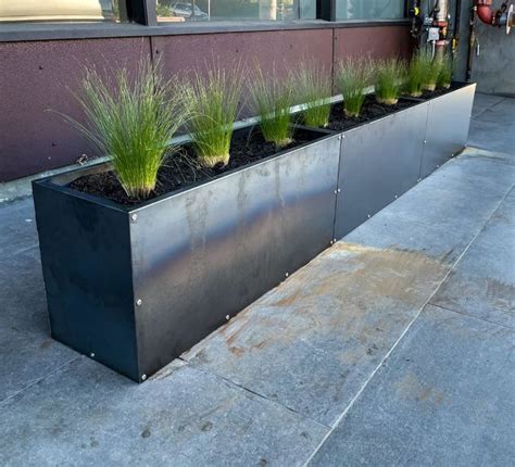 metal planter boxes sizes|indoor metal planter boxes.